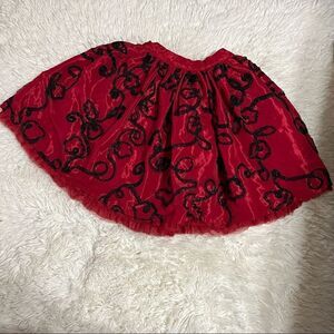Childrens Place Formal skirt red and black size 6